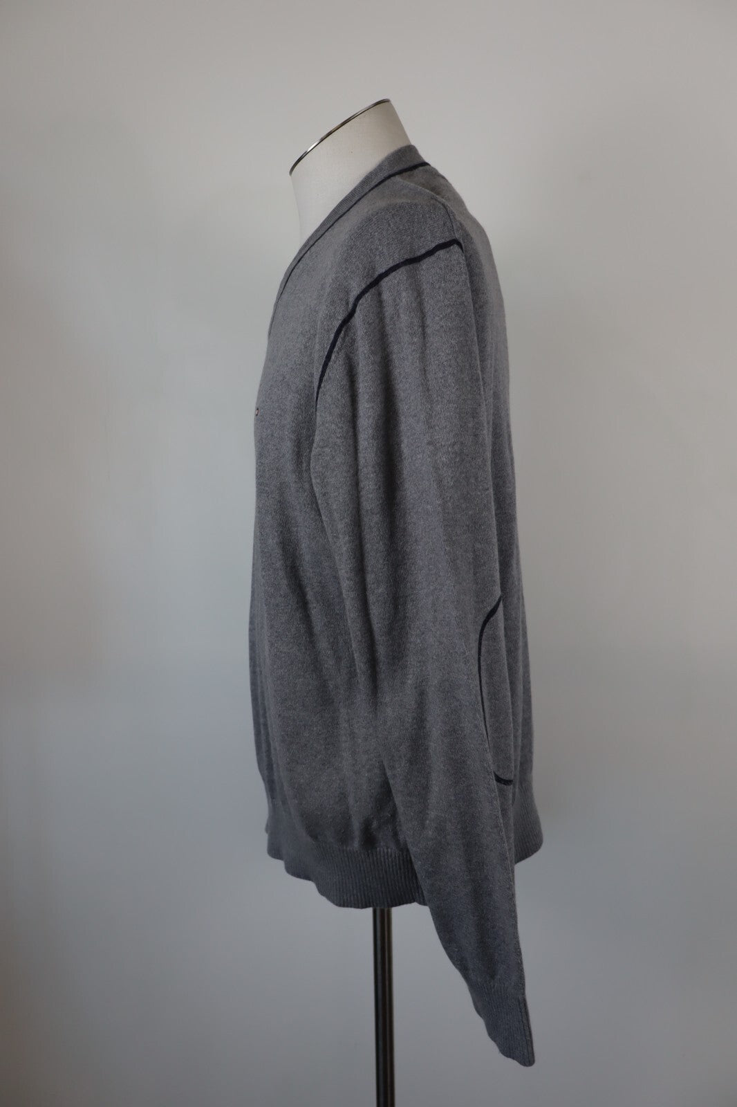 TOMMY HILFIGER MAGLIONE VINTAGE COTONE CASHMERE UOMO Tg. XL MAN SWEATER CASUAL