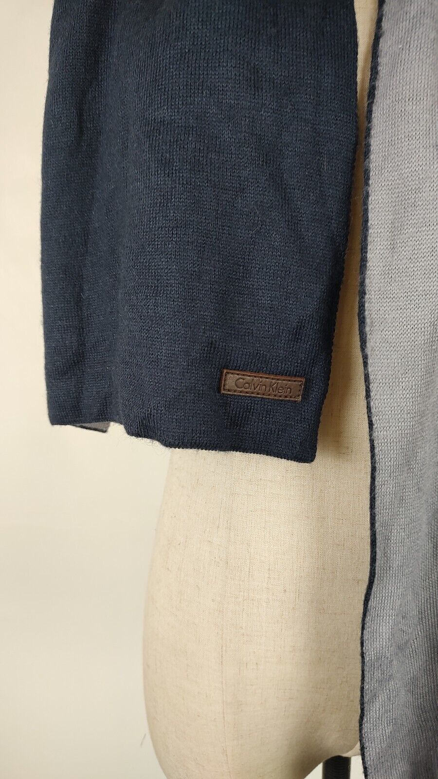CALVIN KLEIN JEANS SCIARPA UOMO DONNA WOMAN MAN VINTAGE CASUAL SCARF DOUBLE-FACE