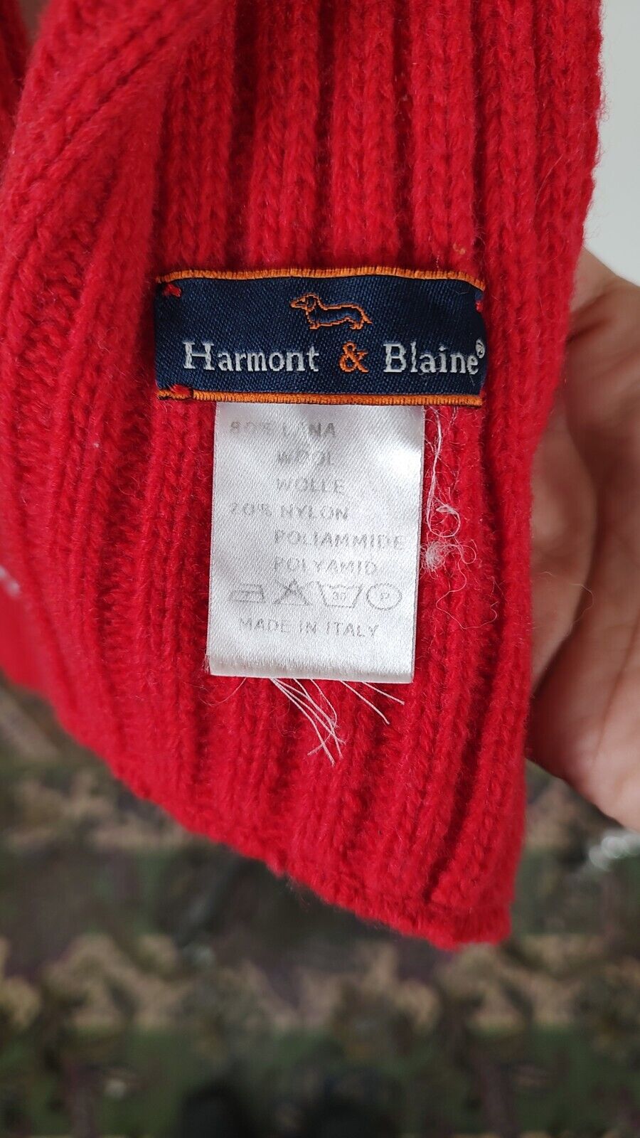 HARMONT & BLAINE SCIARPA LANA UOMO DONNA WOMAN MAN VINTAGE CASUAL SCARF