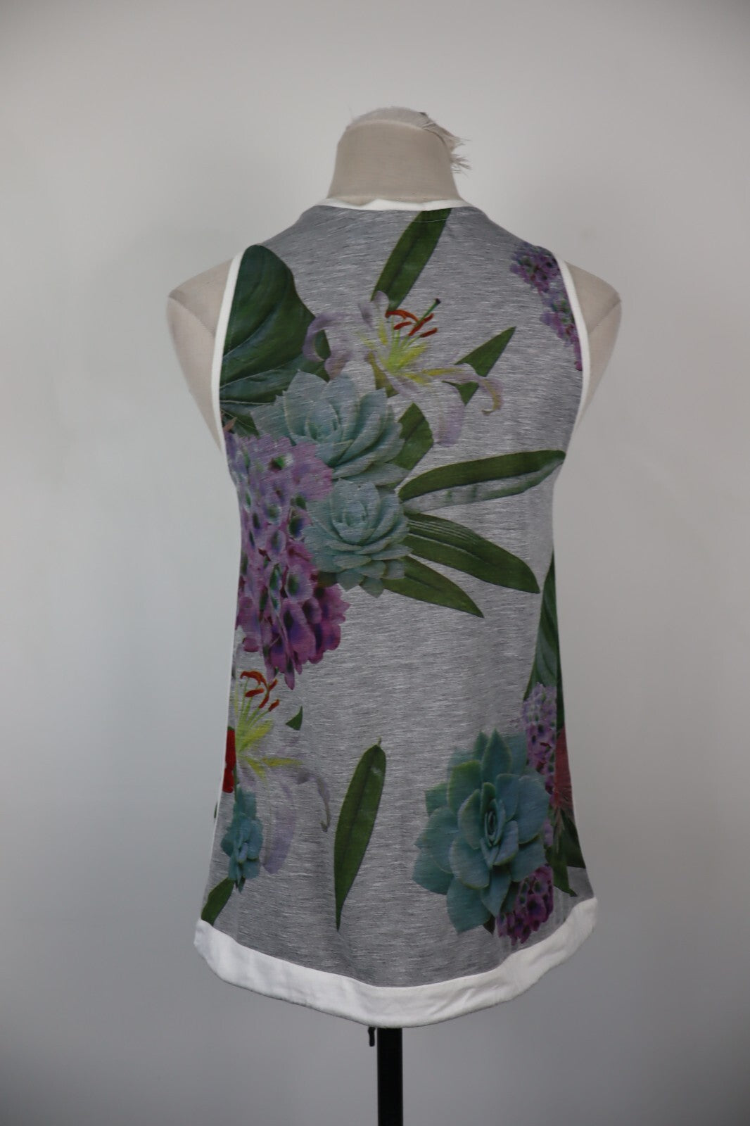 ADIDAS CANOTTA MAGLIA DONNA TG. 40 WOMAN CASUAL VINTAGE T-SHIRT TOP COTONE