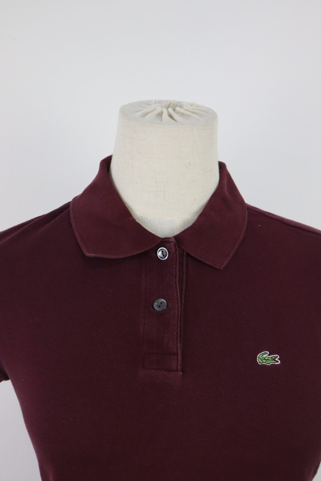 LACOSTE POLO MAGLIA DONNA COTONE TG. 38 WOMAN SHIRT CASUAL VINTAGE COTTON