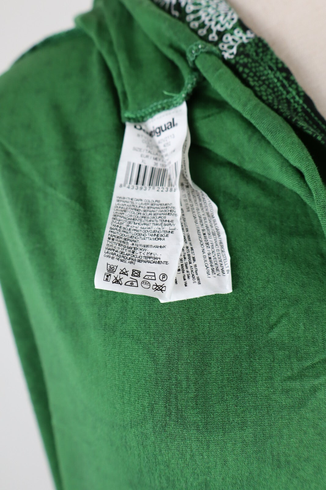 DESIGUAL VESTITO ABITO DONNA TG. XL WOMAN CASUAL VINTAGE DRESS DRAPPEGGIO