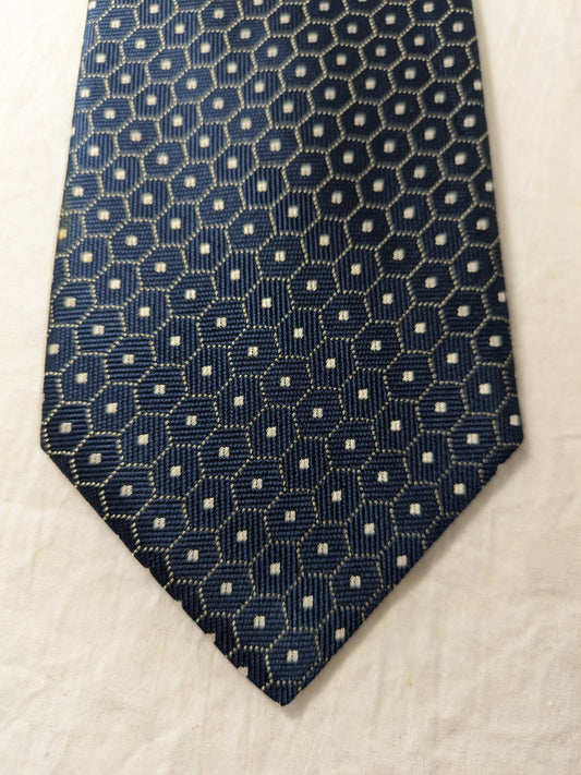 NINO SALZANO 100%  SILK TIE SETA CRAVATTA NECKTIE MADE IN ITALY