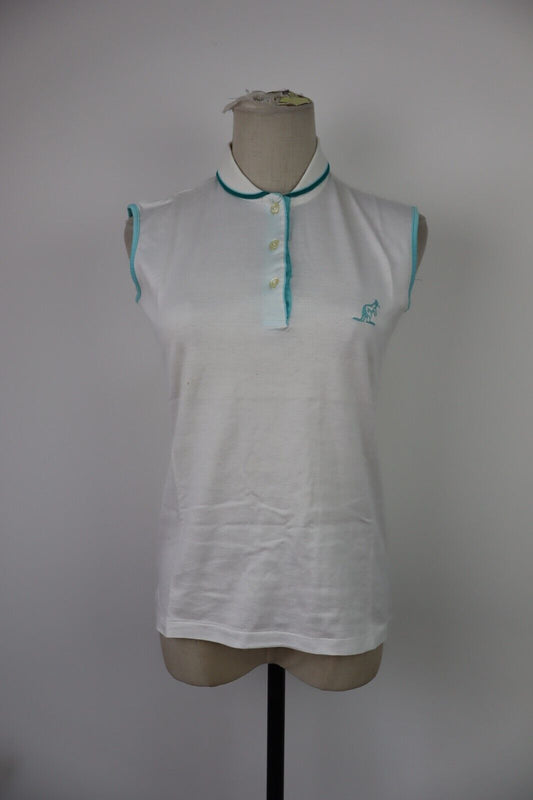 AUSTRALIAN POLO SMANICATA MAGLIA DONNA TG. 41 WOMAN SHIRT CASUAL VINTAGE