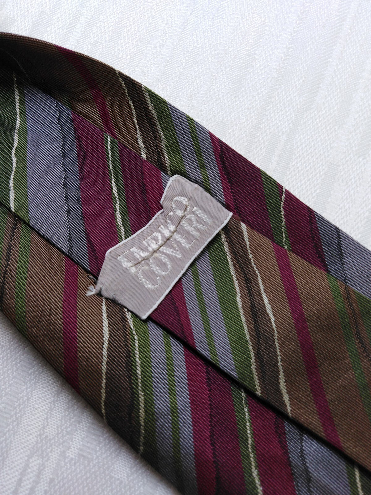 ENRICO COVERI 100% SILK TIE SETA CRAVATTA NECKTIE MADE IN ITALY CLASSIC