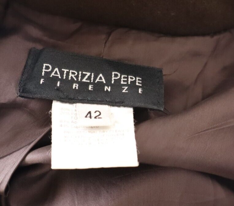 PATRIZIA PEPE CAPPOTTO LANA GIACCA DONNA TG 42 WOMAN WOOL COAT VINTAGE CASUAL