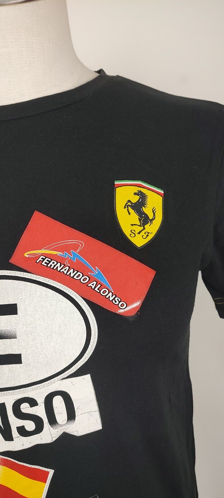 PUMA FERRARI FERNANDO ALONSO MAGLIA UOMO TG XS MAN T-SHIRT SPORT CASUAL VINTAGE