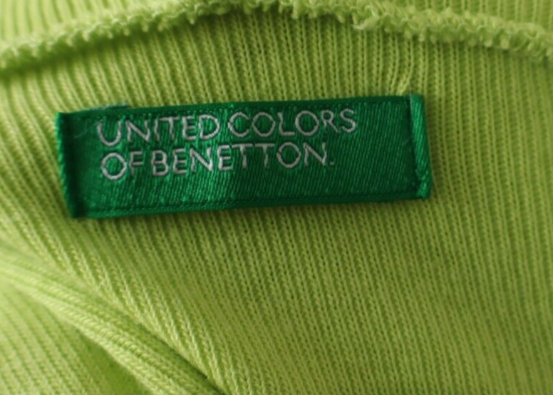 BENETTON FELPA CON ZIP CAPPUCCIO DONNA L WOMAN VINTAGE SPORT JACKET SWEATSHIRT