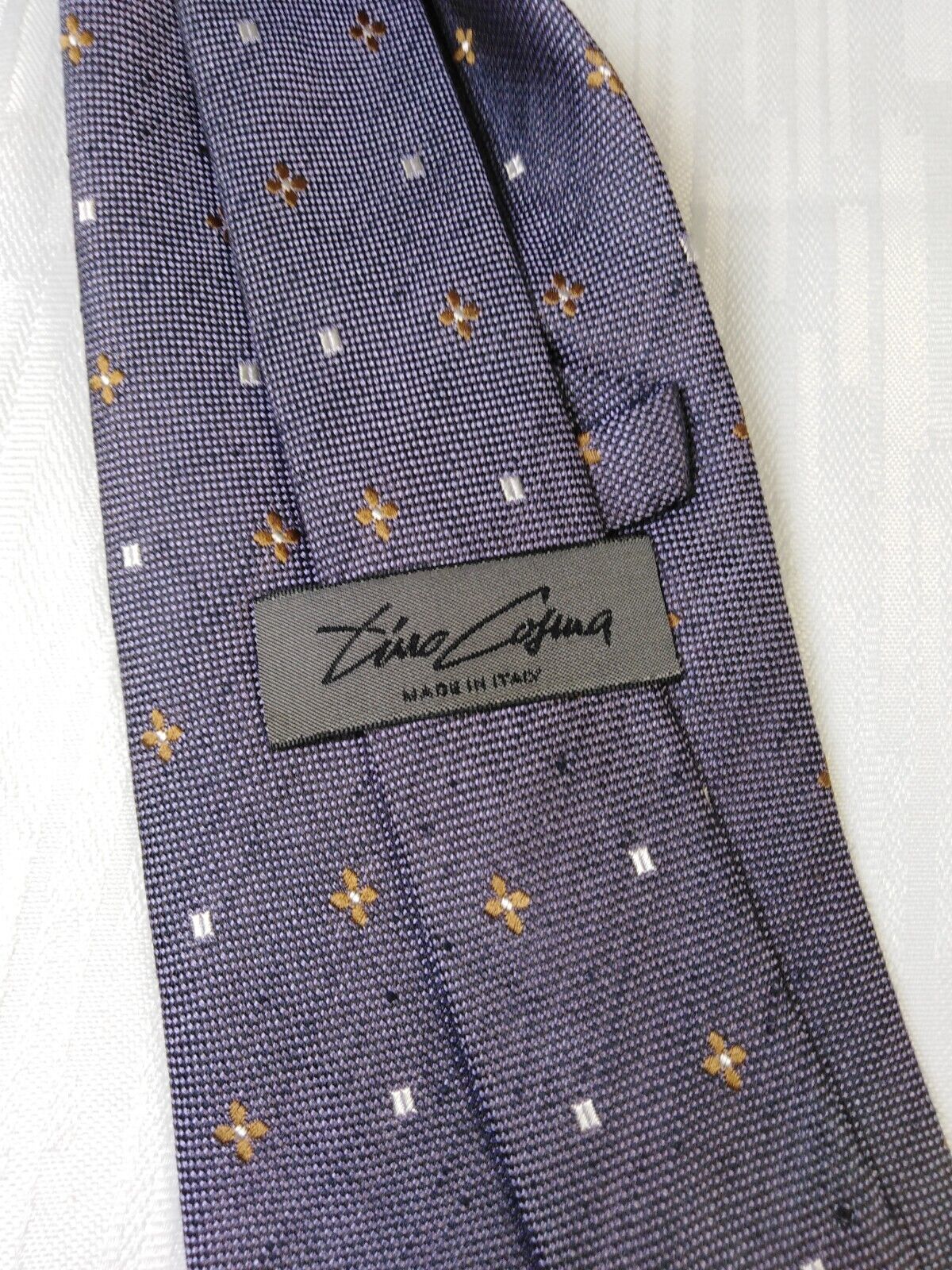 TINO COSMA 100% SETA SILK TIE CRAVATTA NECKTIE ITALY VINTAGE CLASSIC