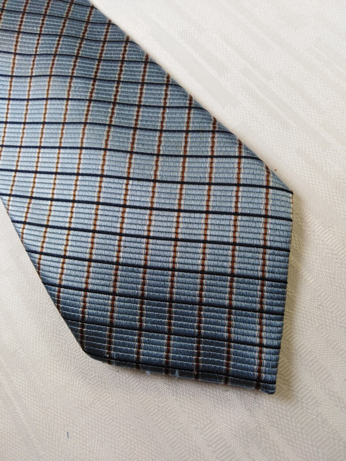 ANDREA CONTE NAPOLI SILK TIE SETA CRAVATTA NECKTIE MADE IN ITALY SELF TIPPED