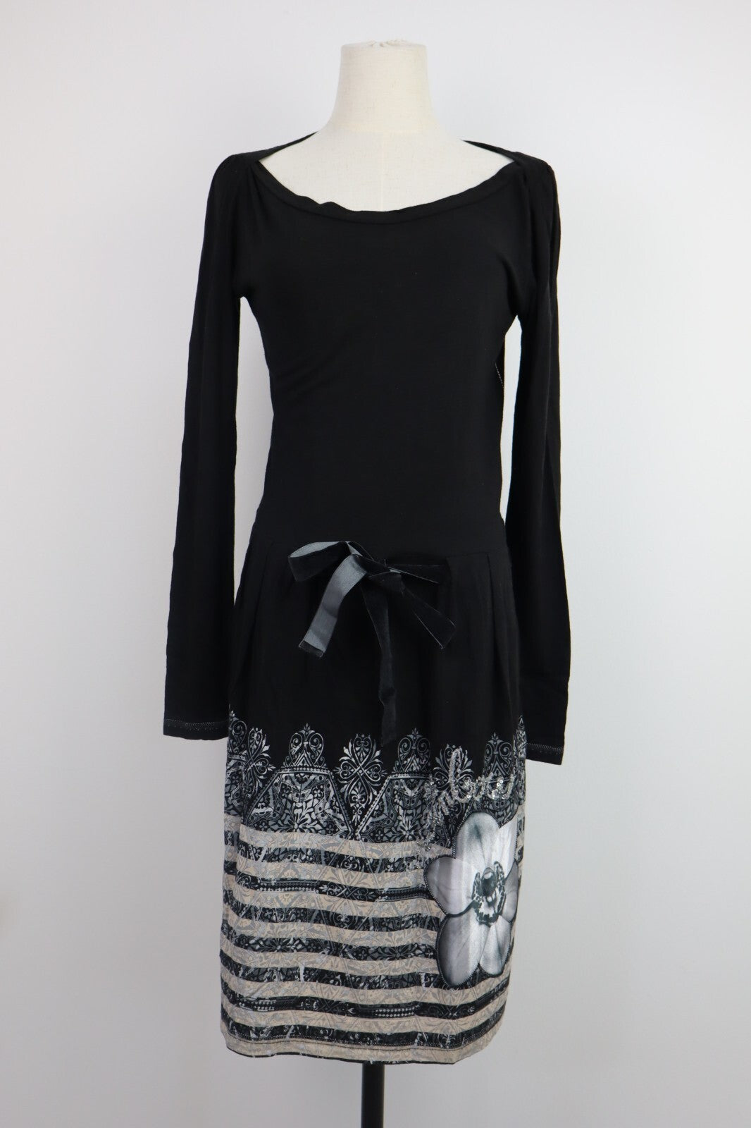 DESIGUAL VESTITO ABITO DONNA TG. M WOMAN CASUAL VINTAGE DRESS