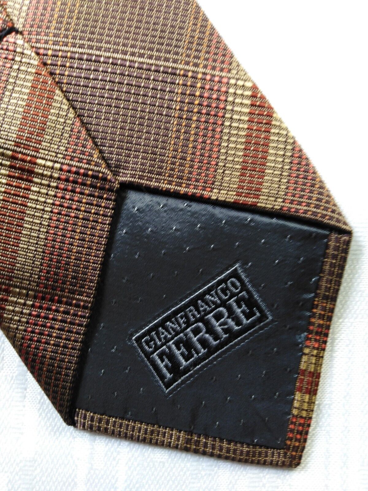 GIANFRANCO FERRE' 100% SETA SILK TIE CRAVATTA NECKTIE VINTAGE CLASSIC ITALY