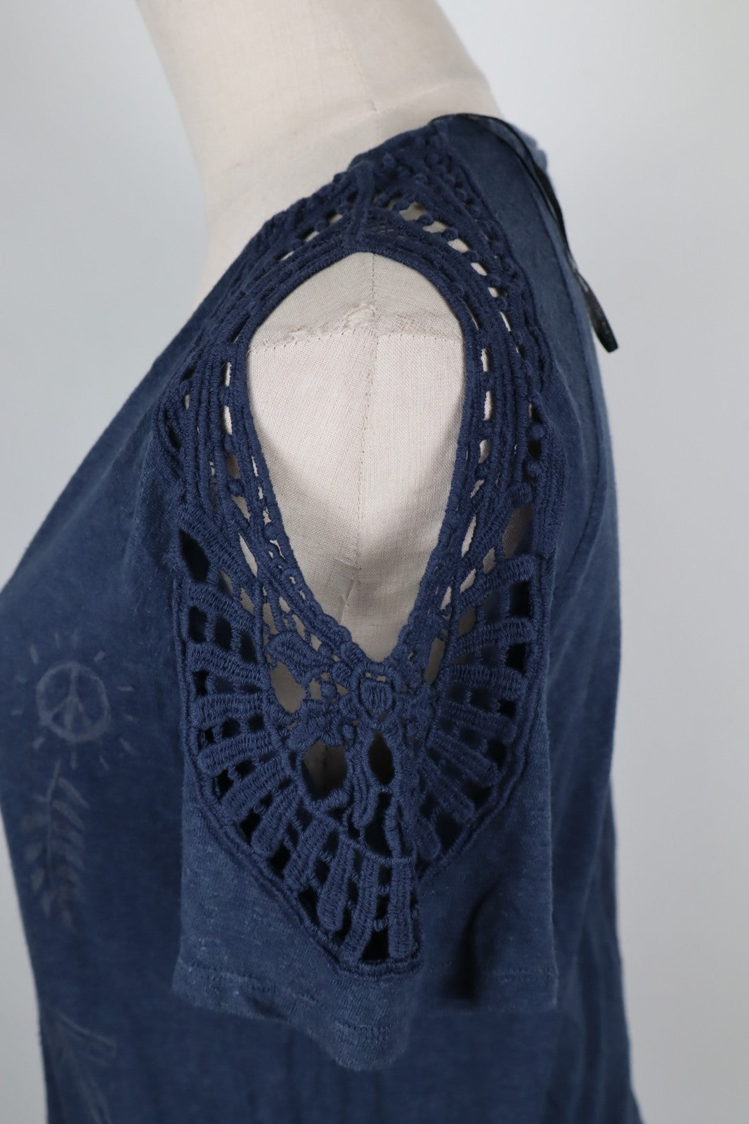 DESIGUAL MAGLIA DONNA TG. M WOMAN CASUAL VINTAGE T-SHIRT COTONE TOP