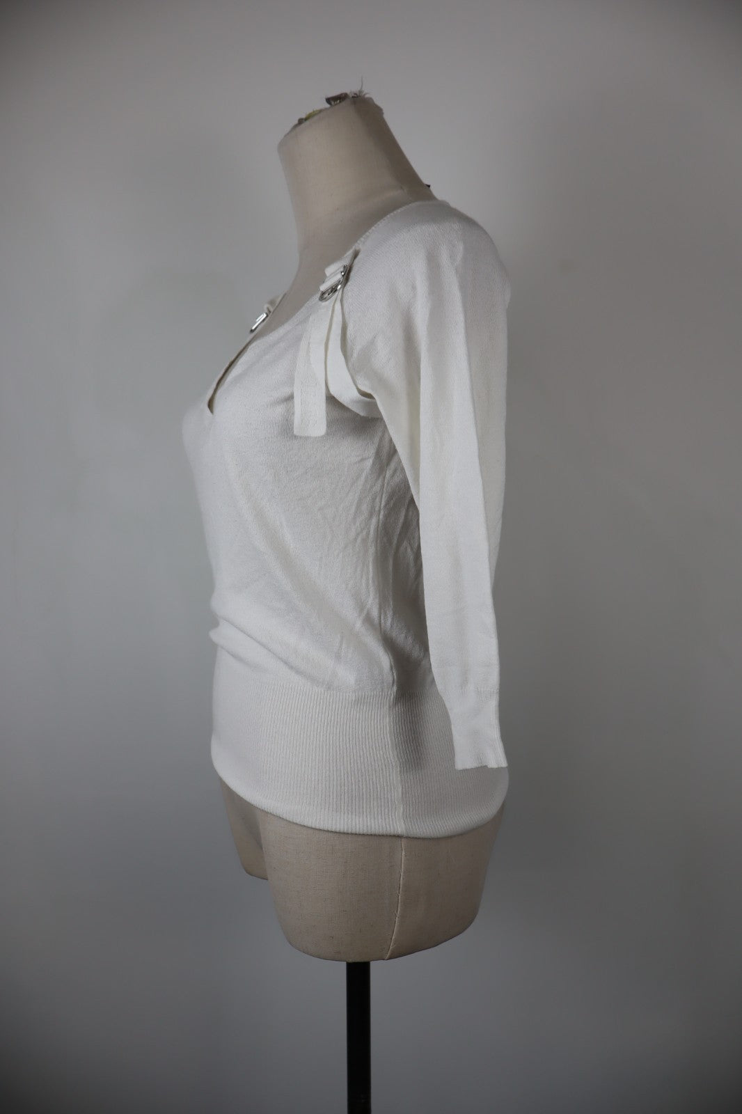 TRUSSARDI JEANS MAGLIA DONNA TG. M WOMAN CASUAL VINTAGE T-SHIRT TOP MAGLIONE