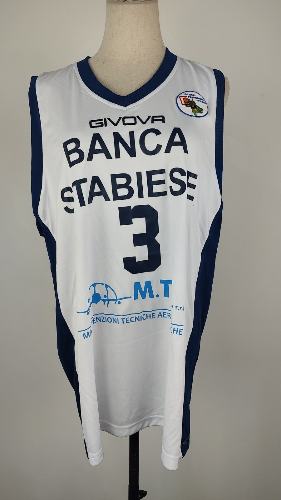 GIVOVA STABIA N. 3 CANOTTA MAGLIA DONNA BASKET INDOSSATA TG M SPORT