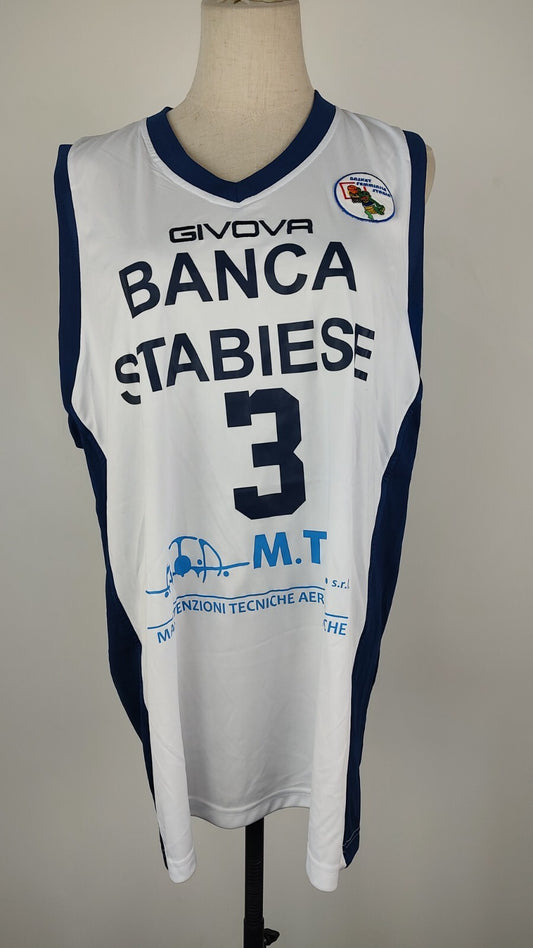 GIVOVA STABIA N. 3 CANOTTA MAGLIA DONNA BASKET INDOSSATA TG M SPORT