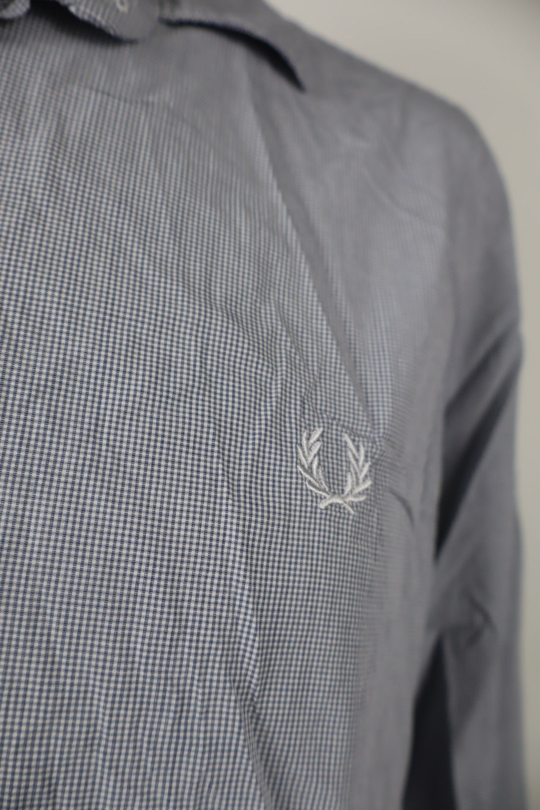 FRED PERRY CAMICIA UOMO TG XL MAN CASUAL VINTAGE SHIRT COTONE COTTON LOGO
