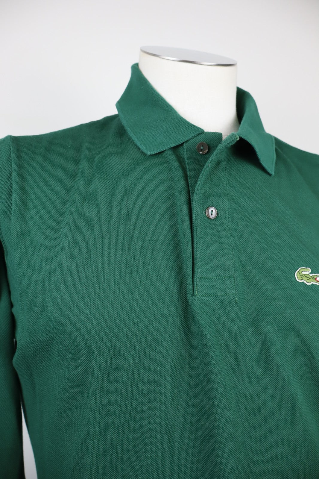 LACOSTE MAGLIA POLO UOMO TG. 4 MAN T-SHIRT CASUAL VINTAGE COTONE COTTON VERDE