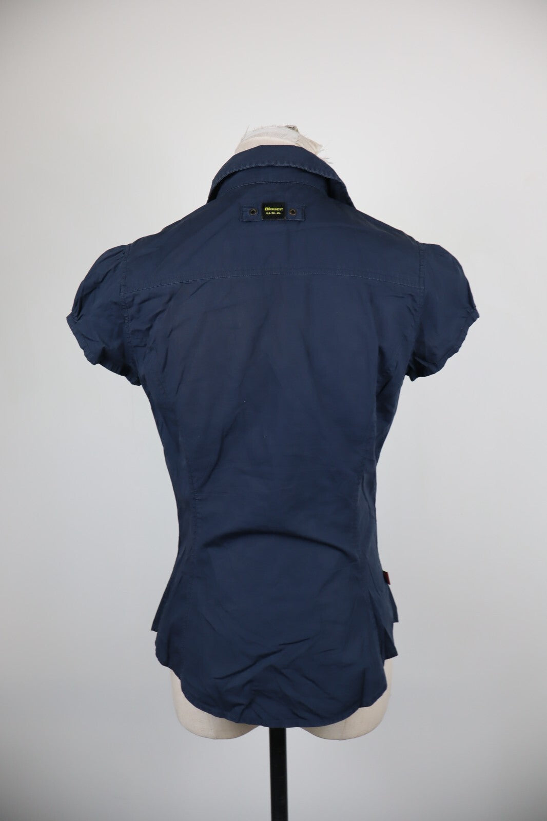 BLAUER CAMICIA DONNA TG. S WOMAN SHIRT CASUAL VINTAGE COTONE COTTON BOTTONI