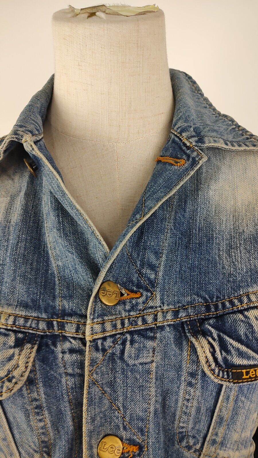 LEE GIUBBINO JEANS DENIM DONNA Tg S WOMAN CASUAL VINTAGE JACKET