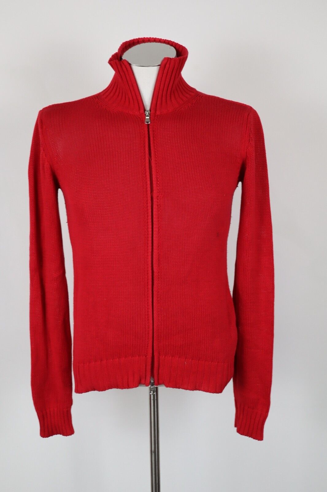 ARMANI JEANS MAGLIONE CON ZIP COTONE VINTAGE UOMO TG M MAN SWEATER CASUAL