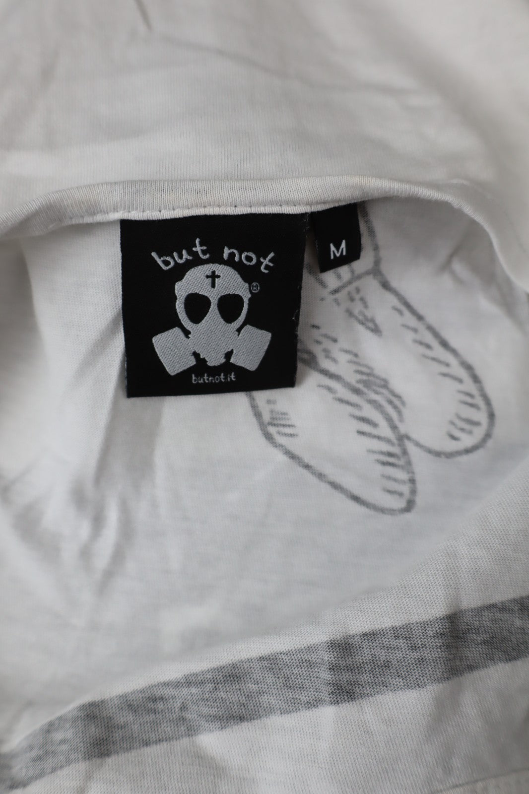 BUT NOT MAGLIA UOMO TG. M MAN T-SHIRT VINTAGE CASUAL LOGO ITALY COTONE