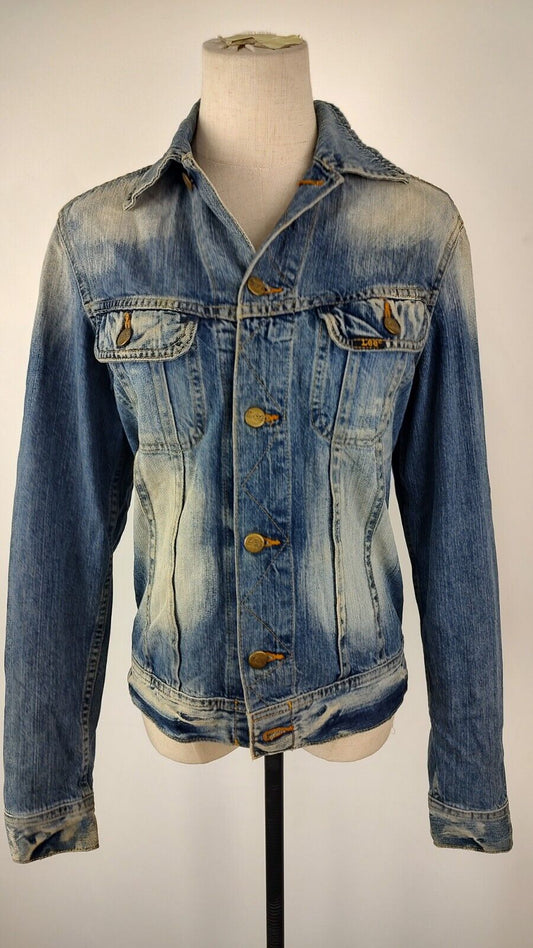 LEE GIUBBINO JEANS DENIM DONNA Tg S WOMAN CASUAL VINTAGE JACKET