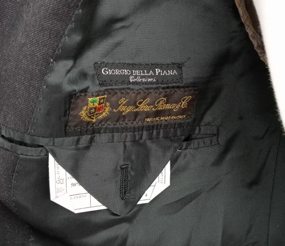 ING LORO PIANA PER GIORGIO DELLA PIANA BLAZER GIACCA LANA UOMO 50 JACKET VINTAGE