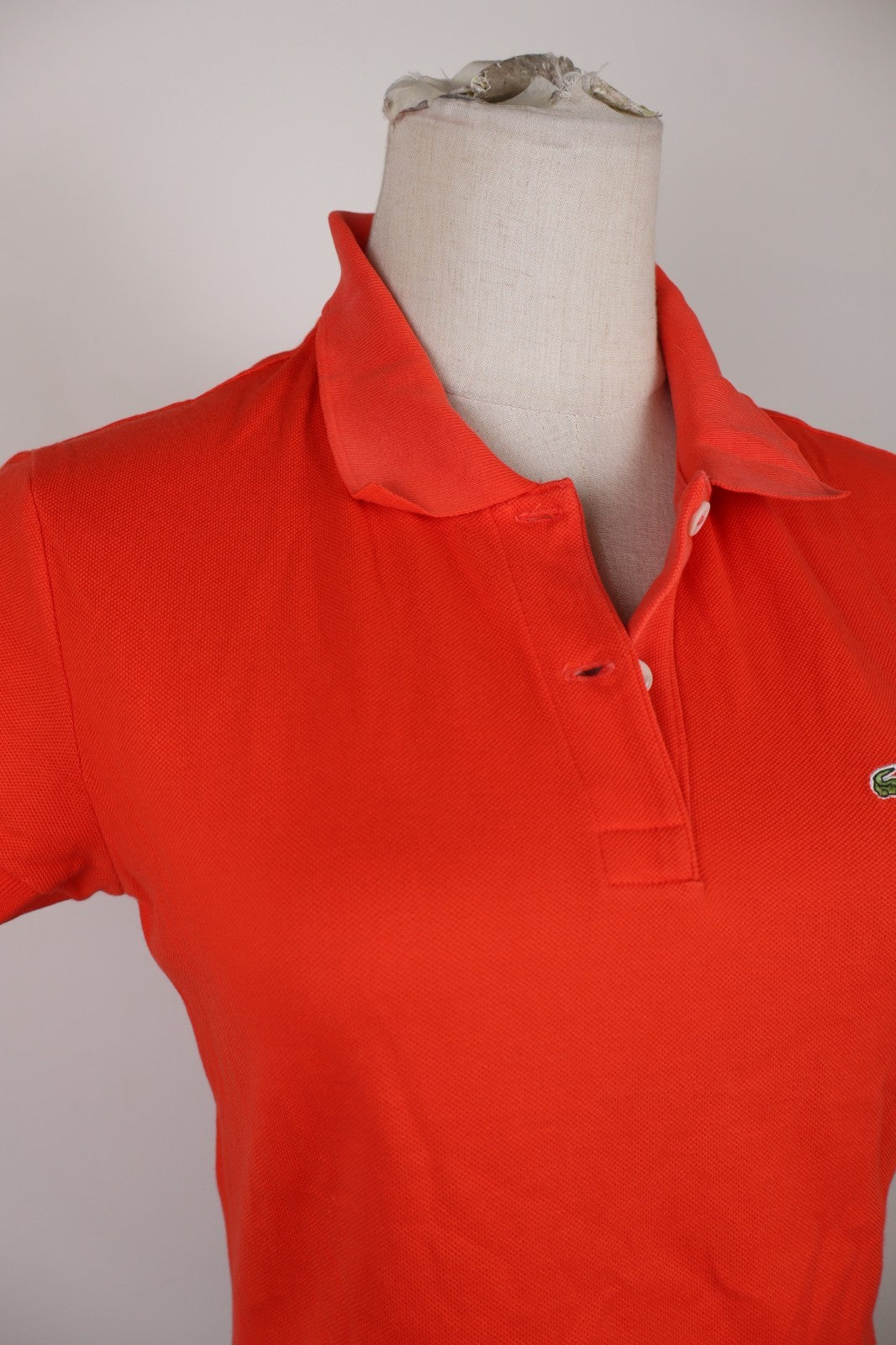 LACOSTE POLO MAGLIA DONNA COTONE TG. 40 WOMAN SHIRT CASUAL VINTAGE COTTON LOGO