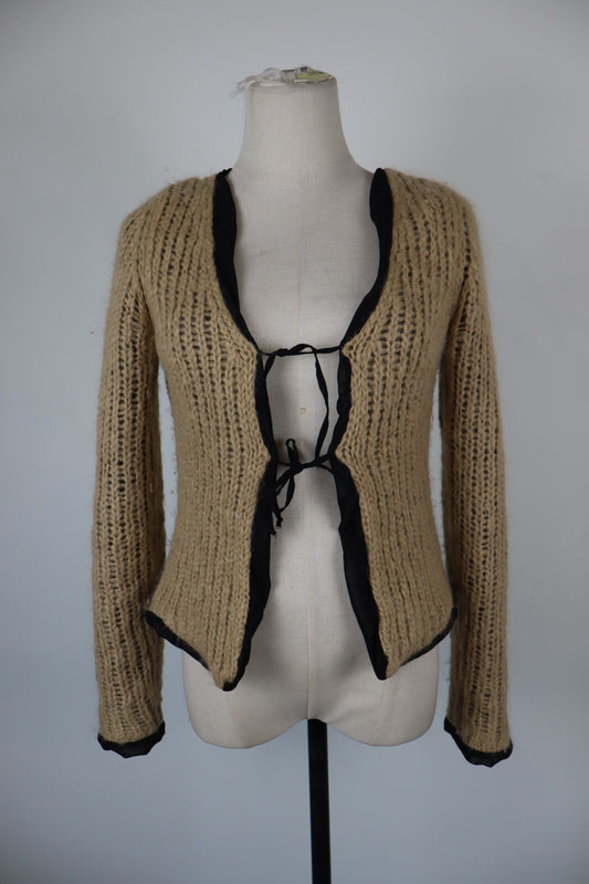 LIU JO JEANS MAGLIONE CARDIGAN DONNA M WOMAN SWEATER VINTAGE CASUAL LANA WOOL