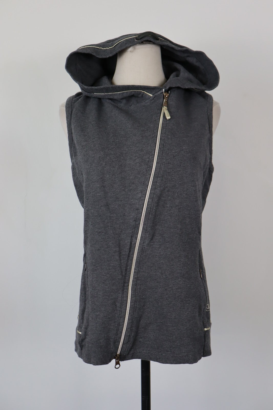 CHAMPION FELPA SMANICATA DONNA Tg XL WOMEN CASUAL VINTAGE SPORT SWEATSHIRT ZIP