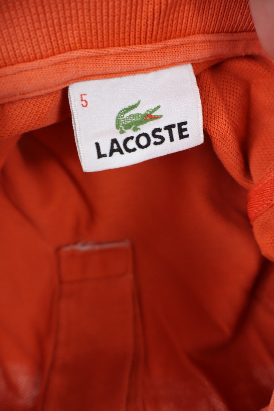 LACOSTE POLO MAGLIA UOMO COTONE TG. 5 MAN COTTON T-SHIRT CASUAL VINTAGE LOGO
