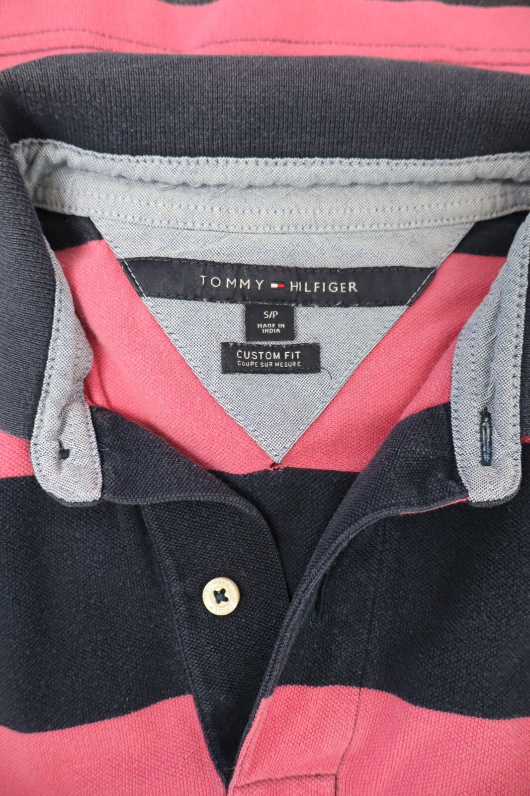 TOMMY HILFIGER POLO MAGLIA UOMO COTONE TG. S MAN COTTON SHIRT CASUAL VINTAGE