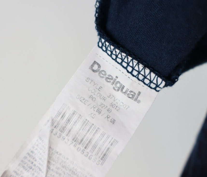 DESIGUAL VESTITO ABITO DONNA TG. XS WOMAN CASUAL VINTAGE DRESS COTONE