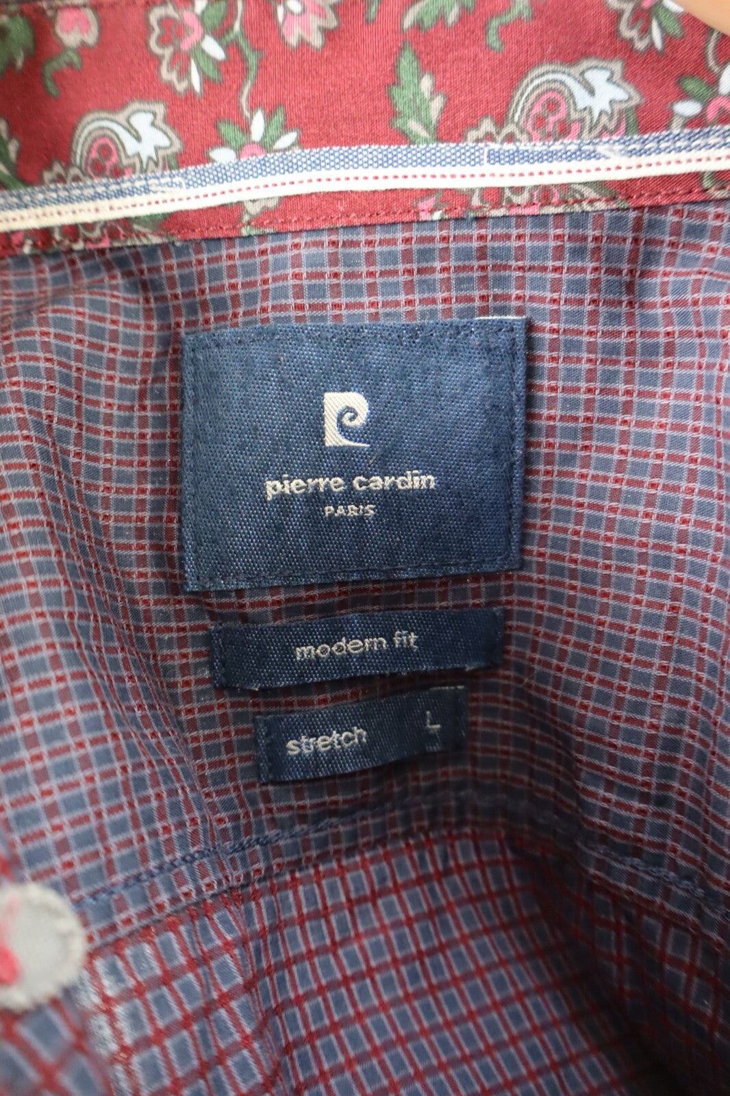 PIERRE CARDIN CAMICIA UOMO TG L MAN CASUAL VINTAGE SHIRT COTONE COTTON