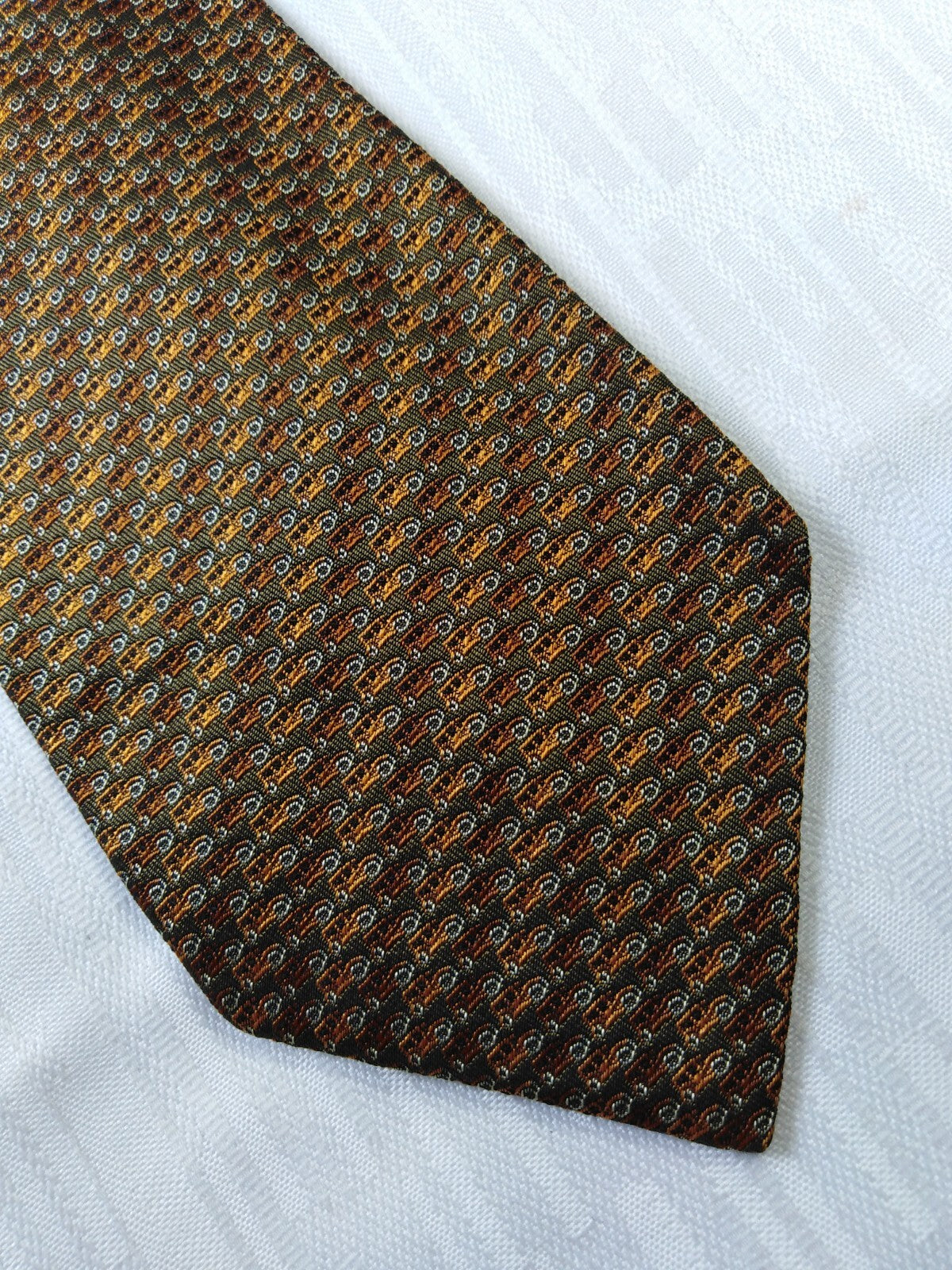 TINO COSMA 100% SETA SILK TIE CRAVATTA NECKTIE ITALY VINTAGE CLASSIC