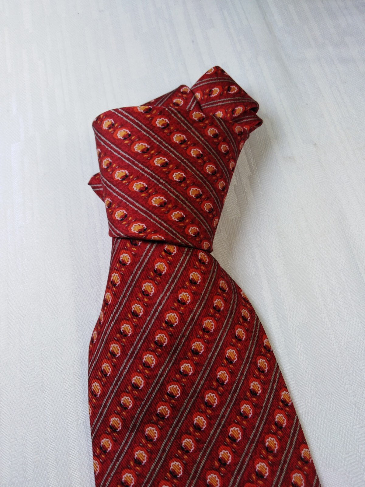 EMANUEL UNGARO 100% SETA SILK TIE CRAVATTA NECKTIE MADE ITALY VINTAGE CLASSIC