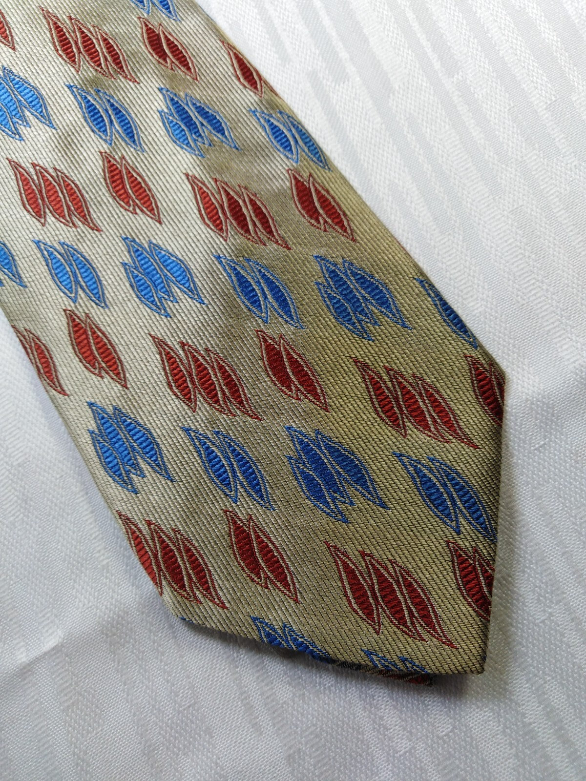 TRUSSARDI 100% SETA SILK TIE CRAVATTA NECKTIE MADE ITALY VINTAGE CLASSIC CON TAG