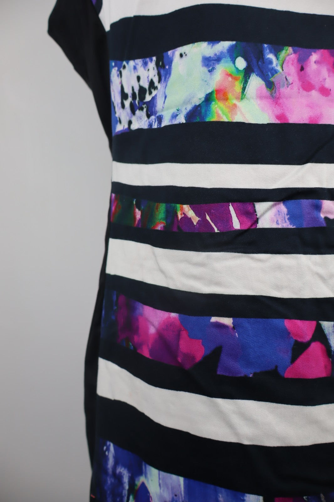 DESIGUAL VESTITO SMANICATO DONNA TG. 42 WOMAN CASUAL VINTAGE DRESS COTONE LOGO