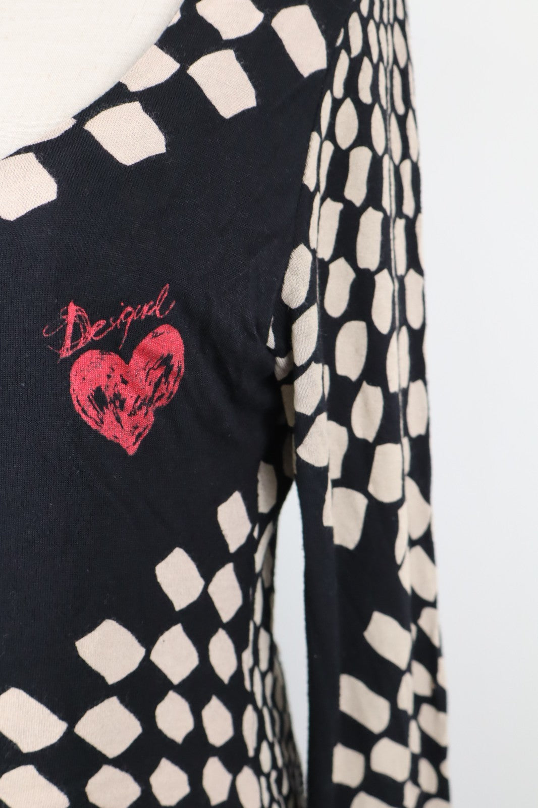 DESIGUAL VESTITO DONNA TG. M WOMAN CASUAL VINTAGE DRESS ABITO