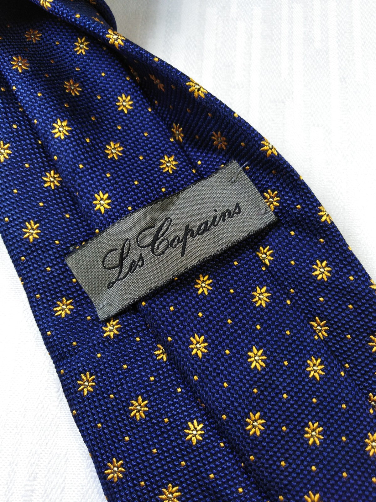 LES COPAINS 100% SILK TIE SETA CRAVATTA NECKTIE MADE IN ITALIA CLASSIC