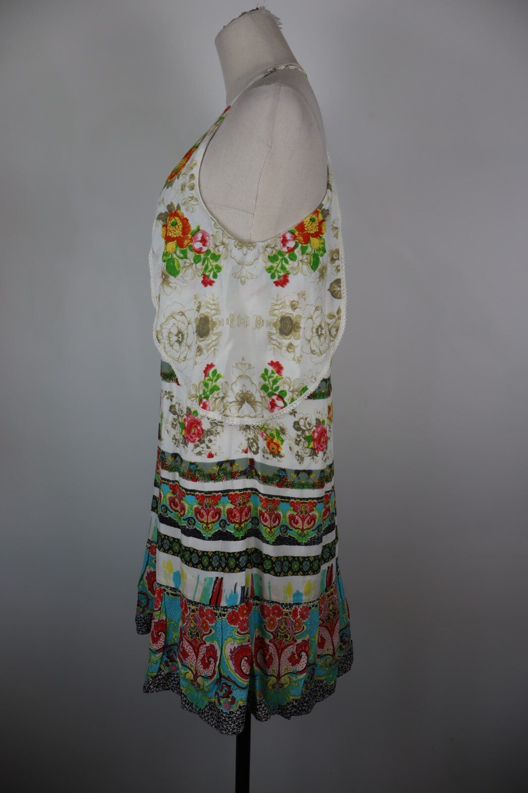 DESIGUAL VESTITO ABITO DONNA TG. 40 WOMAN CASUAL VINTAGE DRESS