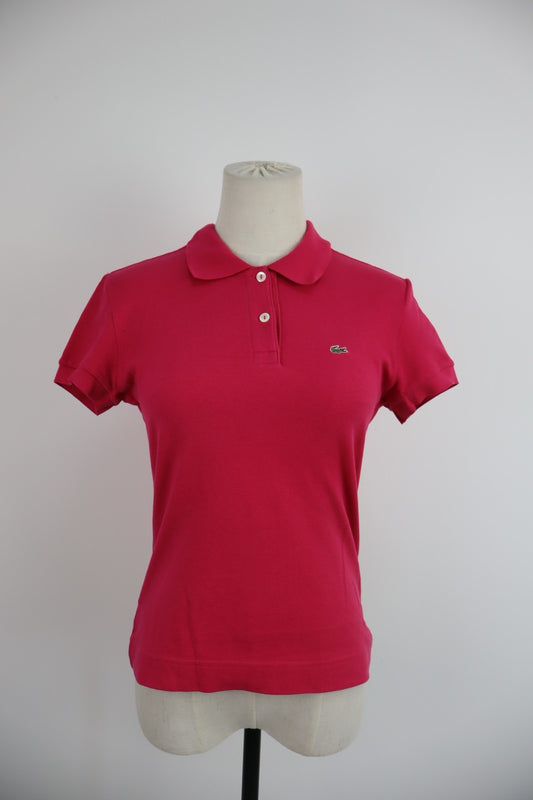 LACOSTE POLO MAGLIA DONNA COTONE TG. 40 WOMAN SHIRT CASUAL VINTAGE COTTON