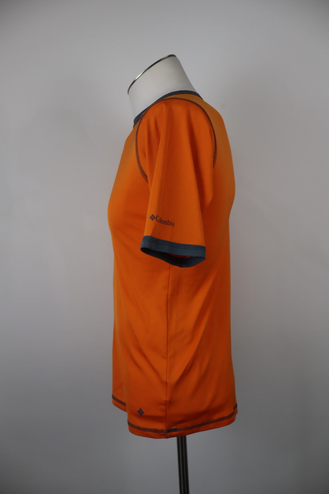 COLUMBIA MAGLIA TECNICA SPORT UOMO TG L MAN T-SHIRT CASUAL VINTAGE ARANCIONE