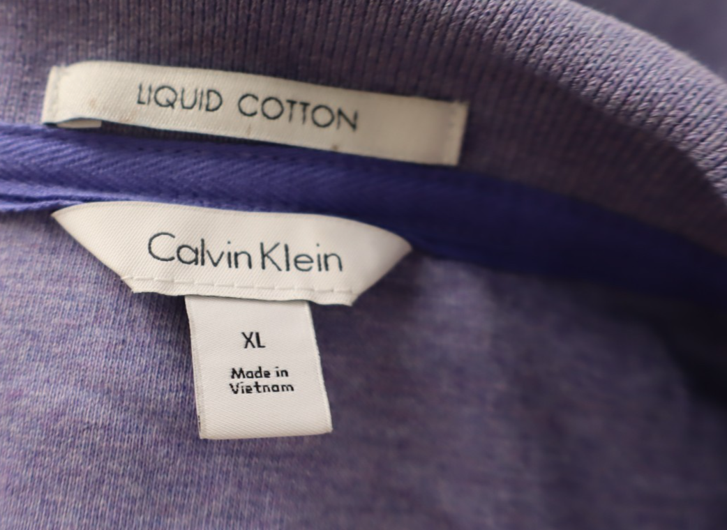 CALVIN KLEIN MAGLIA POLO UOMO COTONE XL MAN COTTON T-SHIRT CASUAL VINTAGE LOGO