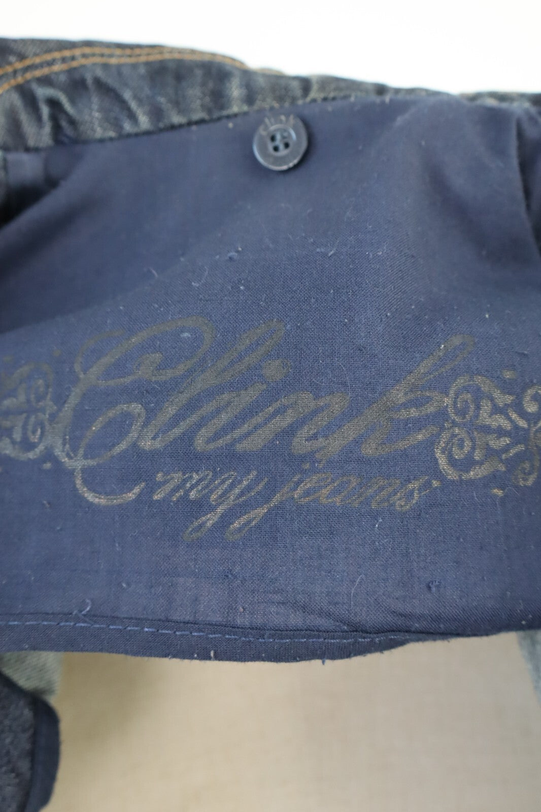 CLINK GIUBBINO JEANS  DONNA S JACKET DENIM AVVITATO GRUNGE VINTAGE Y2K 2000'S