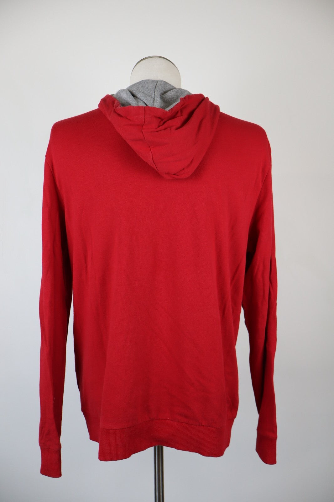 HUGO BOSS FELPA CAPPUCCIO UOMO Tg L MAN CASUAL VINTAGE SWEATSHIRT CASUAL COTONE