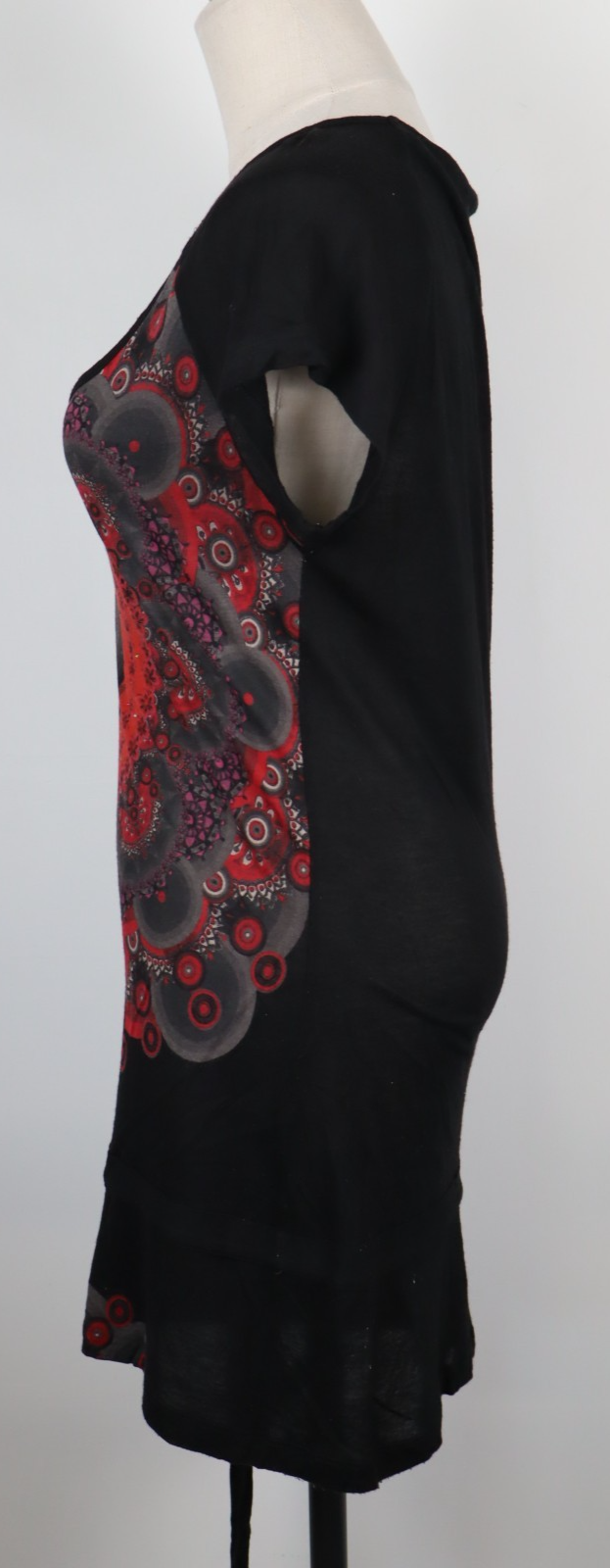 DESIGUAL VESTITO DONNA TG. S WOMAN CASUAL VINTAGE DRESS ABITO COTONE