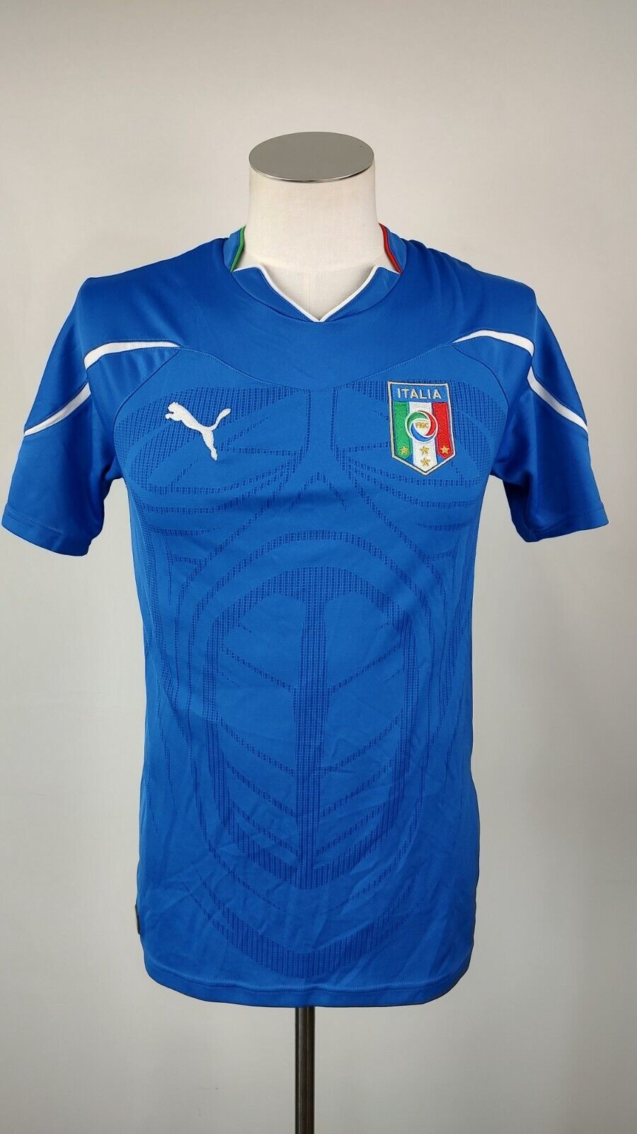 PUMA ITALIA MAGLIA CALCIO UOMO Tg S SOCCER JERSEY SPORT VINTAGE 2010