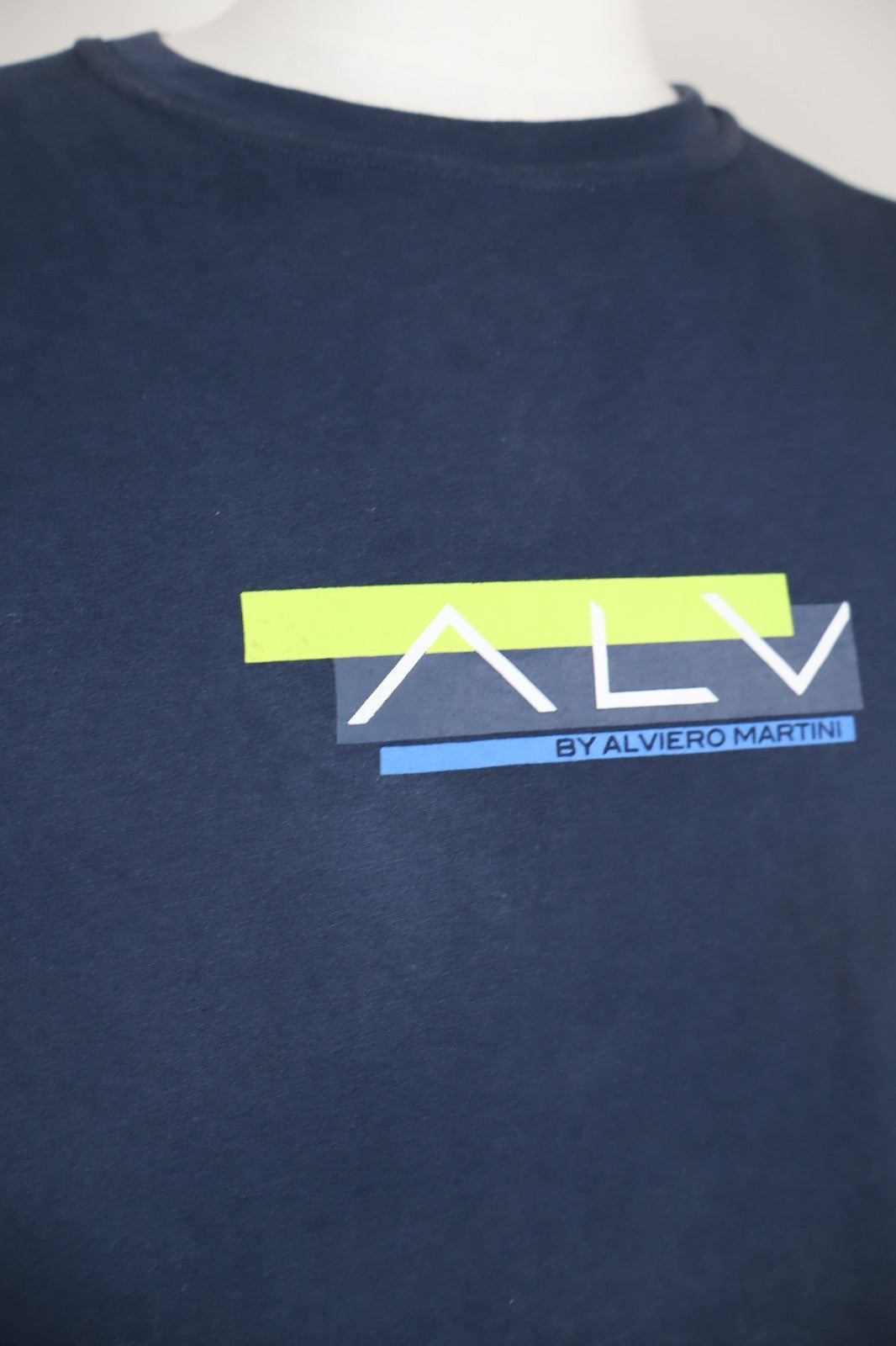 ALVIERO MARTINI MAGLIA UOMO COTONE TG L MAN COTTON T-SHIRT CASUAL VINTAGE LOGO